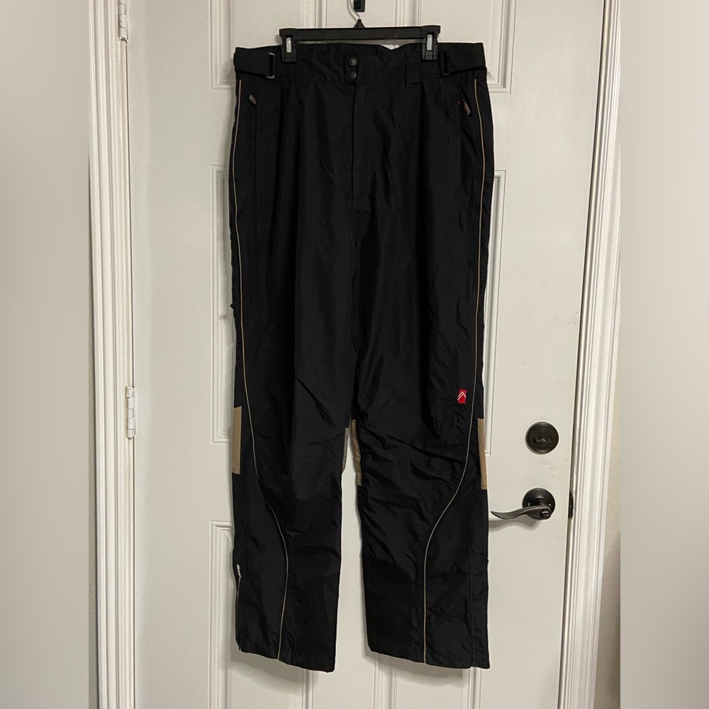 9- ALPINE DESIGN Black Insulated Fleece-Lined Snowboarding  Winter Pants
